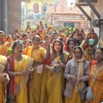 भक्तमाल कथा के उद्घाटन पर भव्य कलश यात्रा, भक्तों ने राधे-राधे भजनों पर थिरकते हुए गौशाला पहुंचे