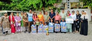Players who won medals at the Indo-Nepal Skating Championship were felicitated.